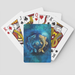 Vissen Sterrenbeeld Aquarelontwerp Pokerkaarten