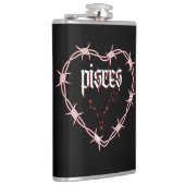 Vissen sterrenbeeld Gotisch Donker Hemel Edgy Heupfles (Rechts)