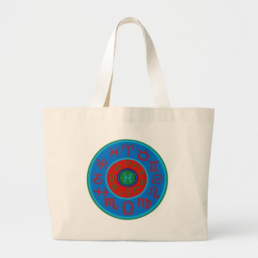 Vissen Sterrenbeeld Grote Tote Bag (Voorkant)