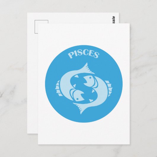Vissen, Sterrenbeeld, Horoscoop, Astrologie Briefkaart (Voorkant / Achterkant)