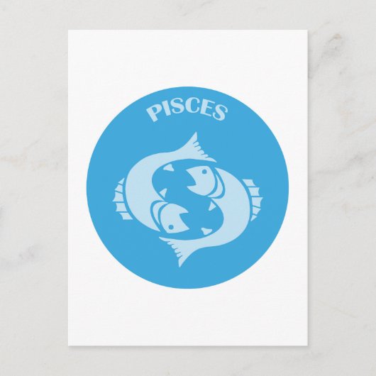 Vissen, Sterrenbeeld, Horoscoop, Astrologie Briefkaart (Voorkant)