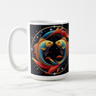 Vissen Sterrenbeeld in een Kosmische Artistieke St Koffiemok