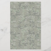 Vissen Sterrenbeeld op Bos Digitale Camouflage Flyer (Achterkant)