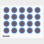 Vissen Sterrenbeeld Ronde Sticker (Vel)