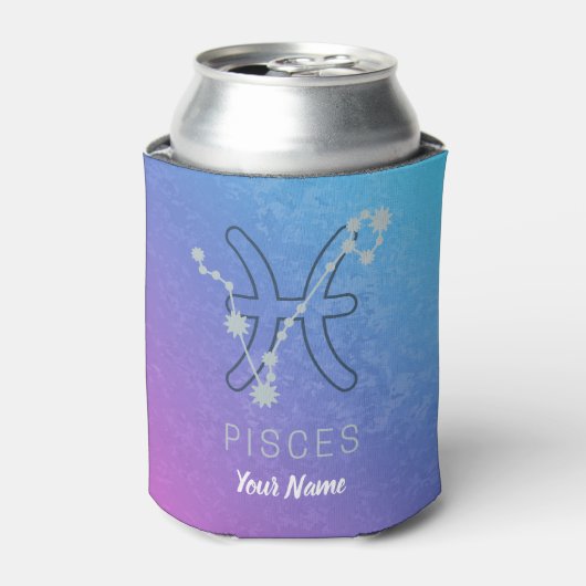 Vissen Sterrenbeeld Sterrenbeeld Horoscoop Sterren Blikjeskoeler (Blikje Voorkant)