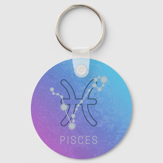 Vissen Sterrenbeeld Sterrenbeeld Horoscoop Sterren Sleutelhanger (Voorkant)