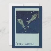 Vissen Sterrenbeeld Vintage Zodiac Astrologie (Voorkant)