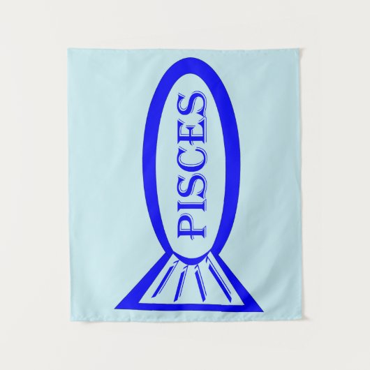 Vissen Sterrenbeeld Vis Tapijt Wandkleed (Voorkant)