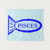 Vissen Sterrenbeeld Vis Tapijt Wandkleed (Voorkant (horizontaal))