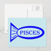 Vissen Sterteken Vis Briefkaart (Voorkant / Achterkant)