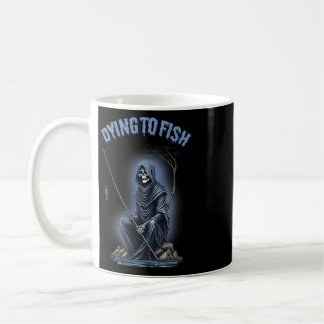 Vissen Sterven Om Te Vissen Reaper Horror Hallowee Koffiemok