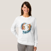 Vissen Symbool: De Kosmische Vis T-shirt (Voorkant volledig)