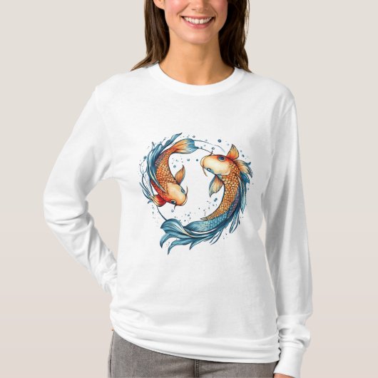 Vissen Symbool: De Kosmische Vis T-shirt (Voorkant)
