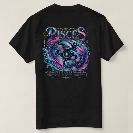 Vissen T-shirt (Design achterkant)
