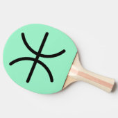 Vissen Tafeltennisbatje (Zijkant)