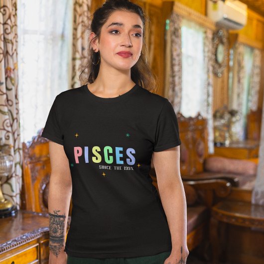 Vissen teken aangepaste verjaardag T-shirt