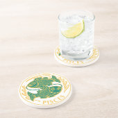 Vissen teken van de dierenriem op een Onderzetter (Zijkant)