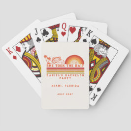 Vissen Thema Weekend Trip Vrijgezellenfeest Pokerkaarten