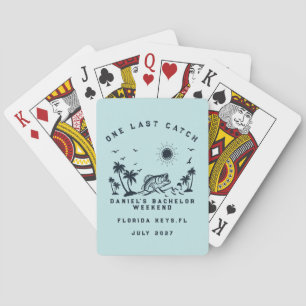 Vissen Thema Weekend Trip Vrijgezellenfeest Pokerkaarten