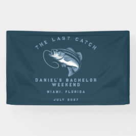 Vissen Thema Weekend Trip Vrijgezellenfeest Spandoek