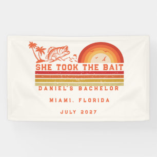 Vissen Thema Weekend Trip Vrijgezellenfeest Spandoek