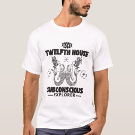 Vissen : twaalfde huis onderbewuste ontdekkingsrei t-shirt