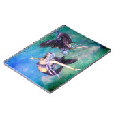 Vissen - Twee zeemeerminnen zwemmen in een lus Notitieboek (Linkerzijde)