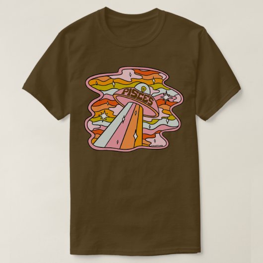 Vissen UFO T-shirt (Design voorkant)