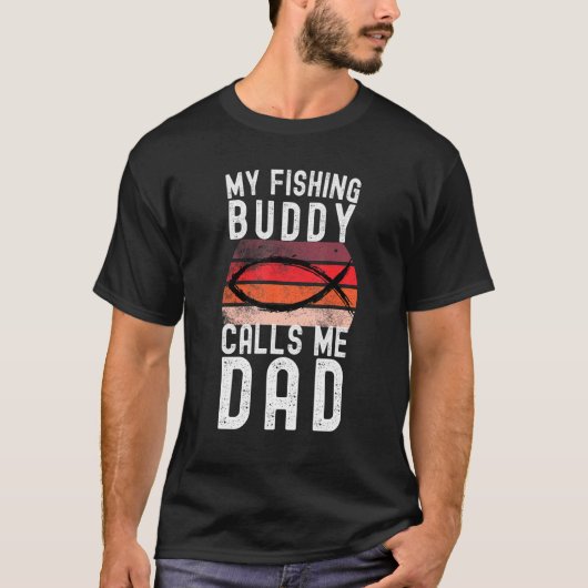 Vissen Vader Zoon Visser T-shirt (Voorkant)