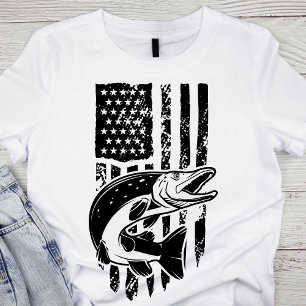 Vissen vangen avontuur t-shirt