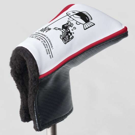 Vissen vangen mensen golfheadcover (3/4 voorkant)