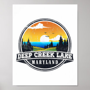 Vissen Varend Kamperen - Lakeview Deep Creek Lake Poster