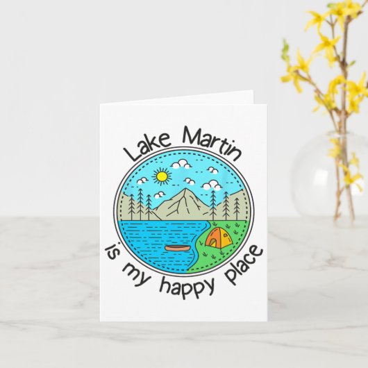 Vissen Varend Kamperen - Mijn Geluksplek Meer Mart Kaart (Gele Bloem)