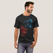 Vissen vechten tribale beta t-shirt (Voorkant volledig)