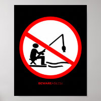 Vissen verboden geen visbord