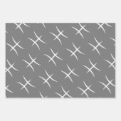 Vissen verjaardag grijs/zwart inpakpapier vel (Voorkant 2)