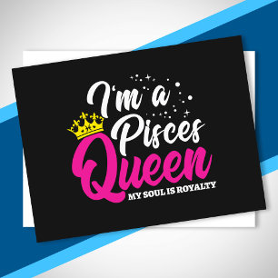 Vissen Verjaardag Koningin Astrologie Februari Maa Briefkaart