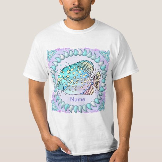 Vissen verjaardag t-shirt (Voorkant)
