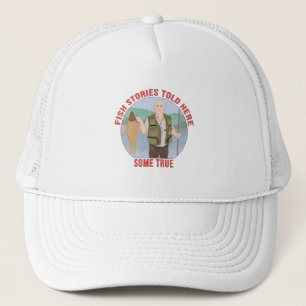 Vissen vertelden hier een paar echte verhalen trucker pet