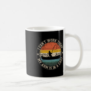 Vissen Vintage Ik Kan Helemaal Niet Werken Vandaag Koffiemok