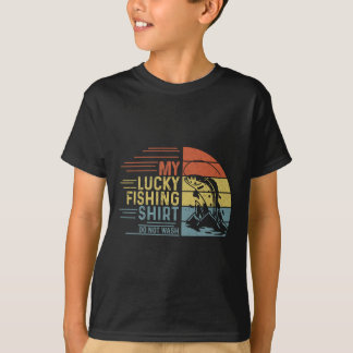 Vissen Vintage Retro Mijn Geluksvishemd Niet T-shirt
