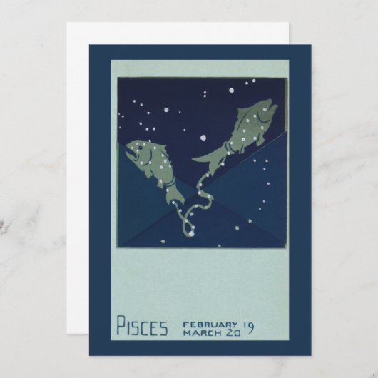 Vissen Vis Constellatie Zodiac Astrologie (Voorkant / Achterkant)