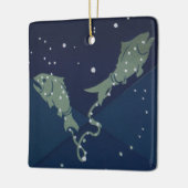 Vissen Vis Constellatie Zodiac Astrologie Keramisch Ornament (Links)
