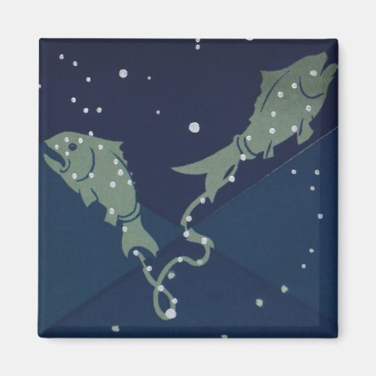 Vissen Vis Constellatie  Zodiac Astrologie Magneet (Voorkant)