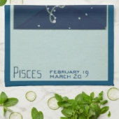 Vissen Vis Constellatie  Zodiac Astrologie Theedoek (Gevouwen)