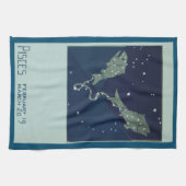 Vissen Vis Constellatie  Zodiac Astrologie Theedoek (Horizontaal)