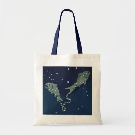 Vissen Vis Constellatie  Zodiac Astrologie Tote Bag (Voorkant)