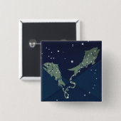 Vissen Vis Constellatie Zodiac Astrologie Vierkante Button 5,1 Cm (Voorkant /achterkant)