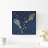 Vissen Vis Constellatie  Zodiac Astrologie Vierkante Klok (Huis)