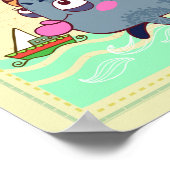 Vissen Vis Kat Zodiac Kwekerij Print (Hoek)